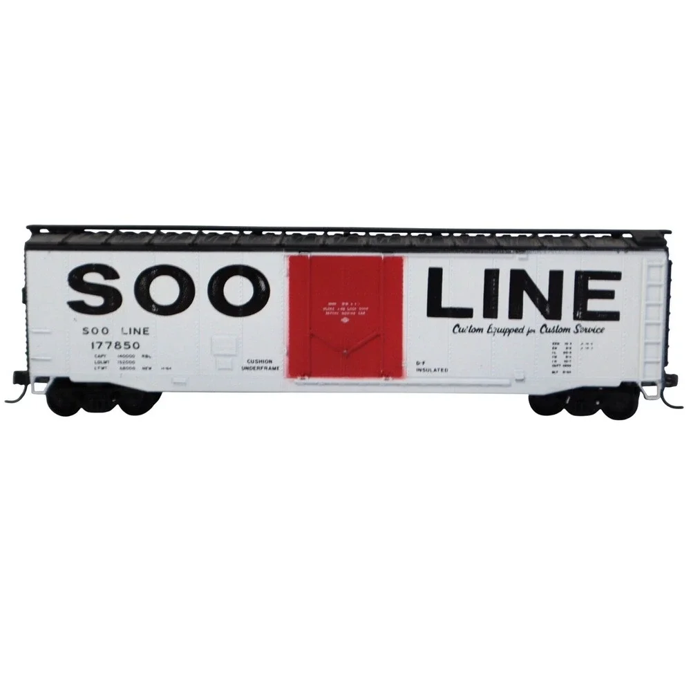 Soo‎ Line Insulated Boxcar 177850 White Red Door Custom Service HO Scale Train